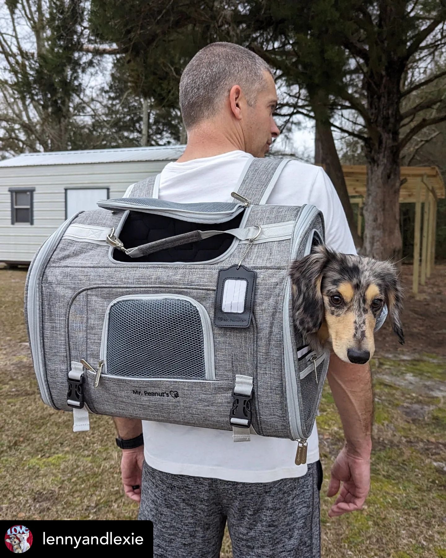 Mr. Peanuts Monterey Series Airline Compliant Horizontal Backpack Pet Carrier | HT Animal Supply