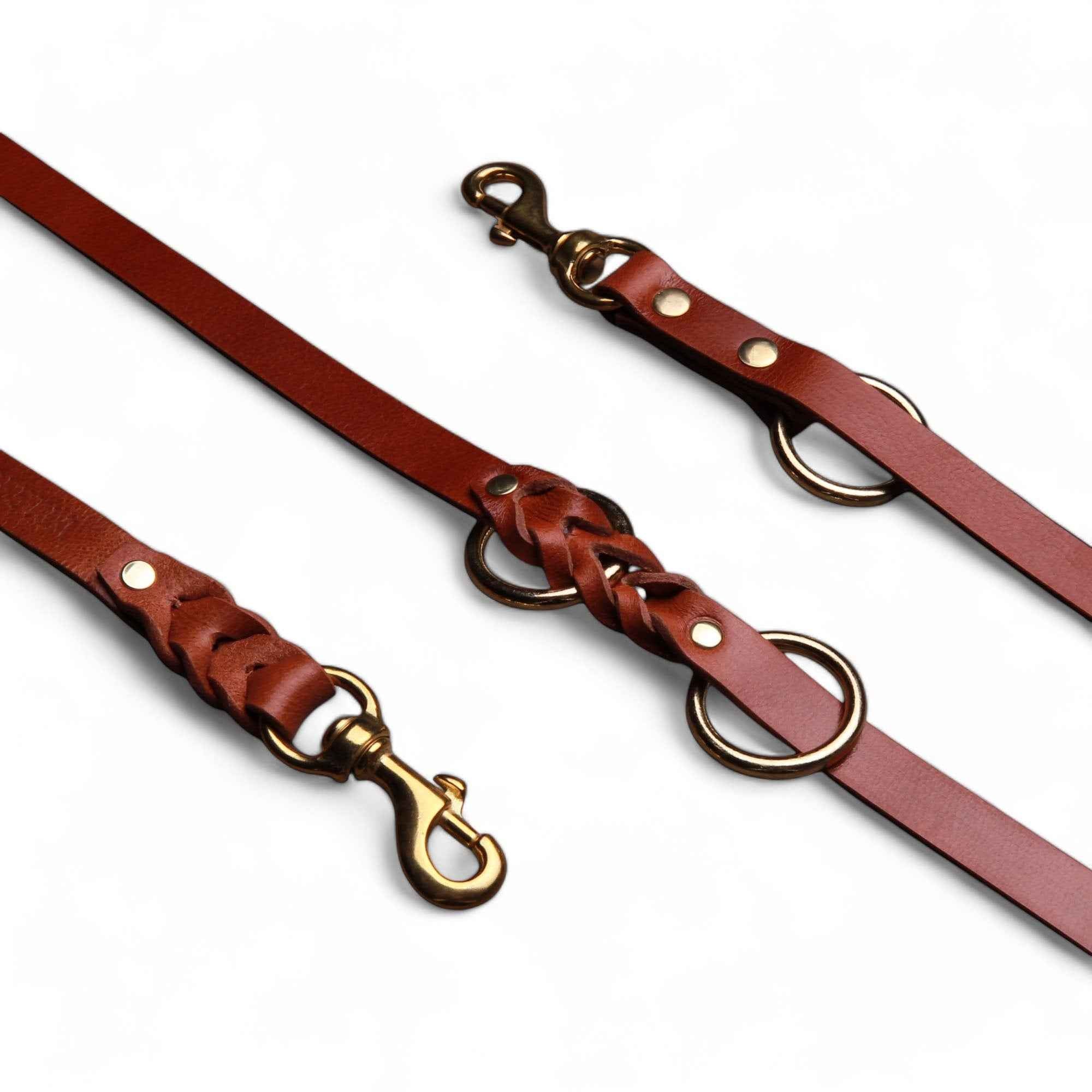 Bestia Multi Purpose Police Leather Dog Leash
