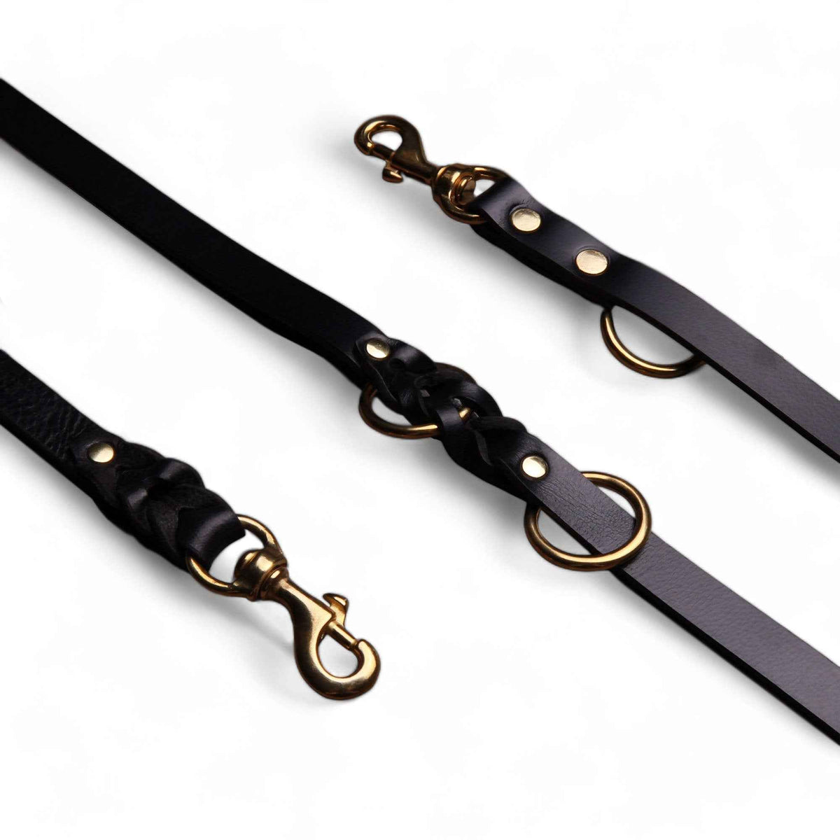 Bestia Multi Purpose Police Leather Dog Leash