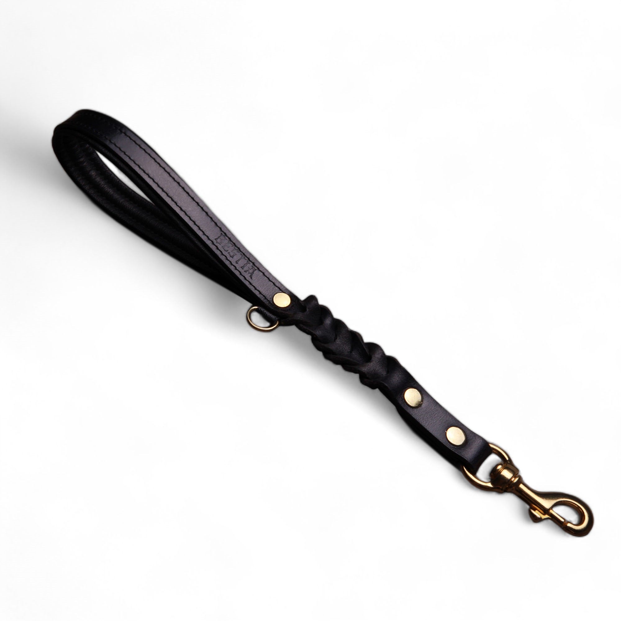 Bestia Short Control Leather Dog Leash