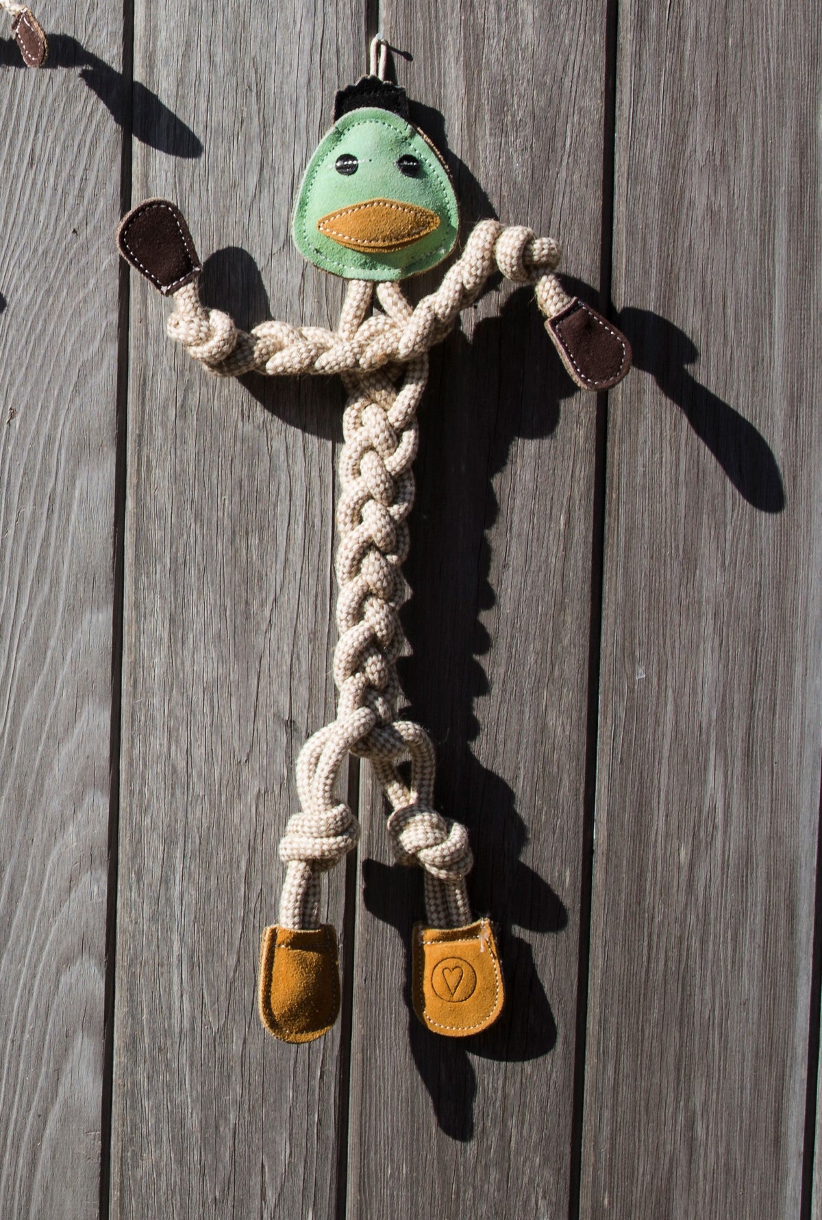 Dilly Duck Natural Rope Knottie Dog Toy, Large (9mm diameter)