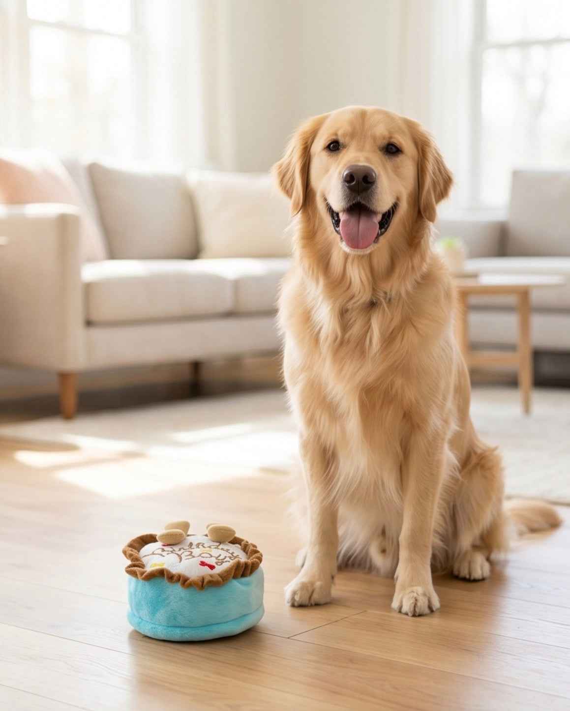 Haute Diggity Dog Birthday Boy Cake Plush Dog Toy