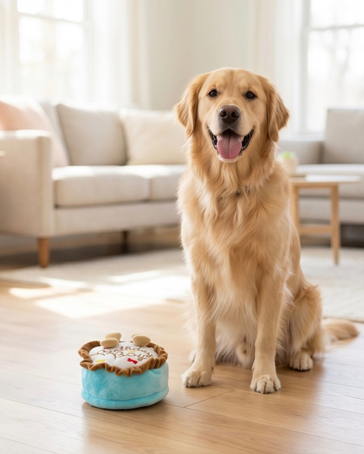 Haute Diggity Dog Birthday Boy Cake Plush Dog Toy