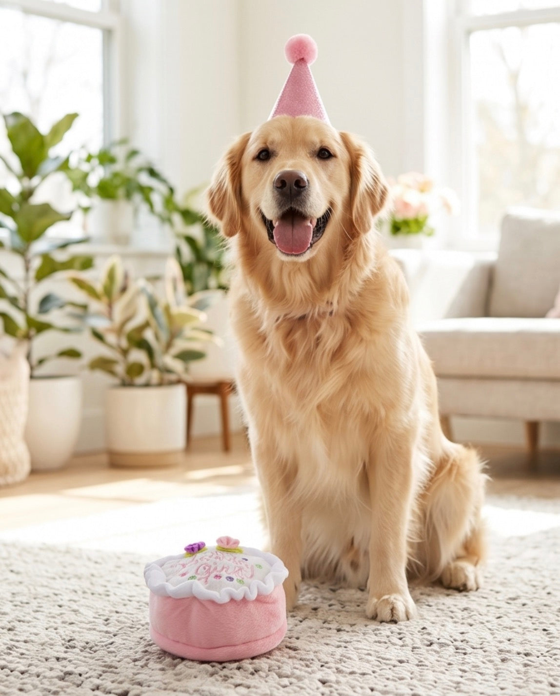 Haute Diggity Dog Birthday Girl Plush Dog Toy