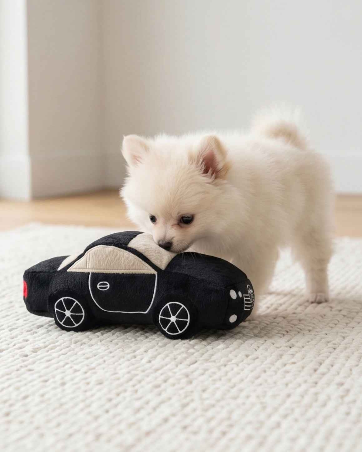 Haute Diggity Dog Furcedes Car Plush Dog Toy