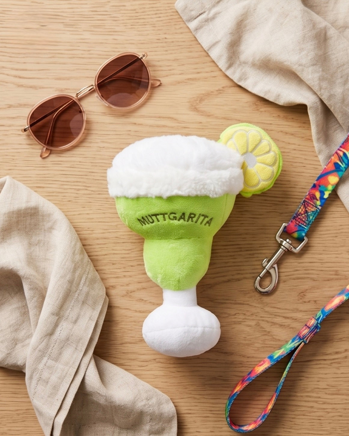 Haute Diggity Dog Muttgarita Plush Plush Dog Toy