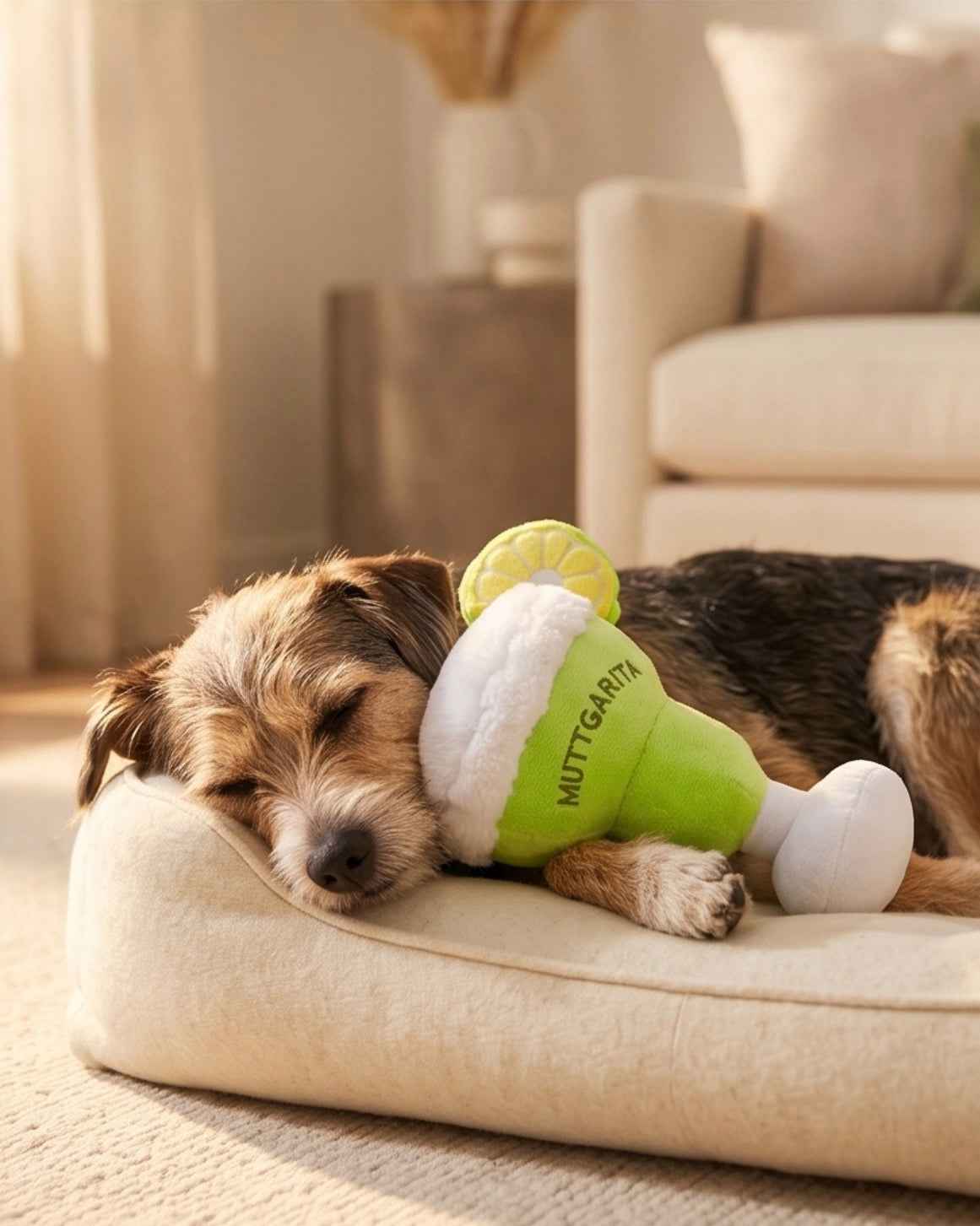 Haute Diggity Dog Muttgarita Plush Plush Dog Toy
