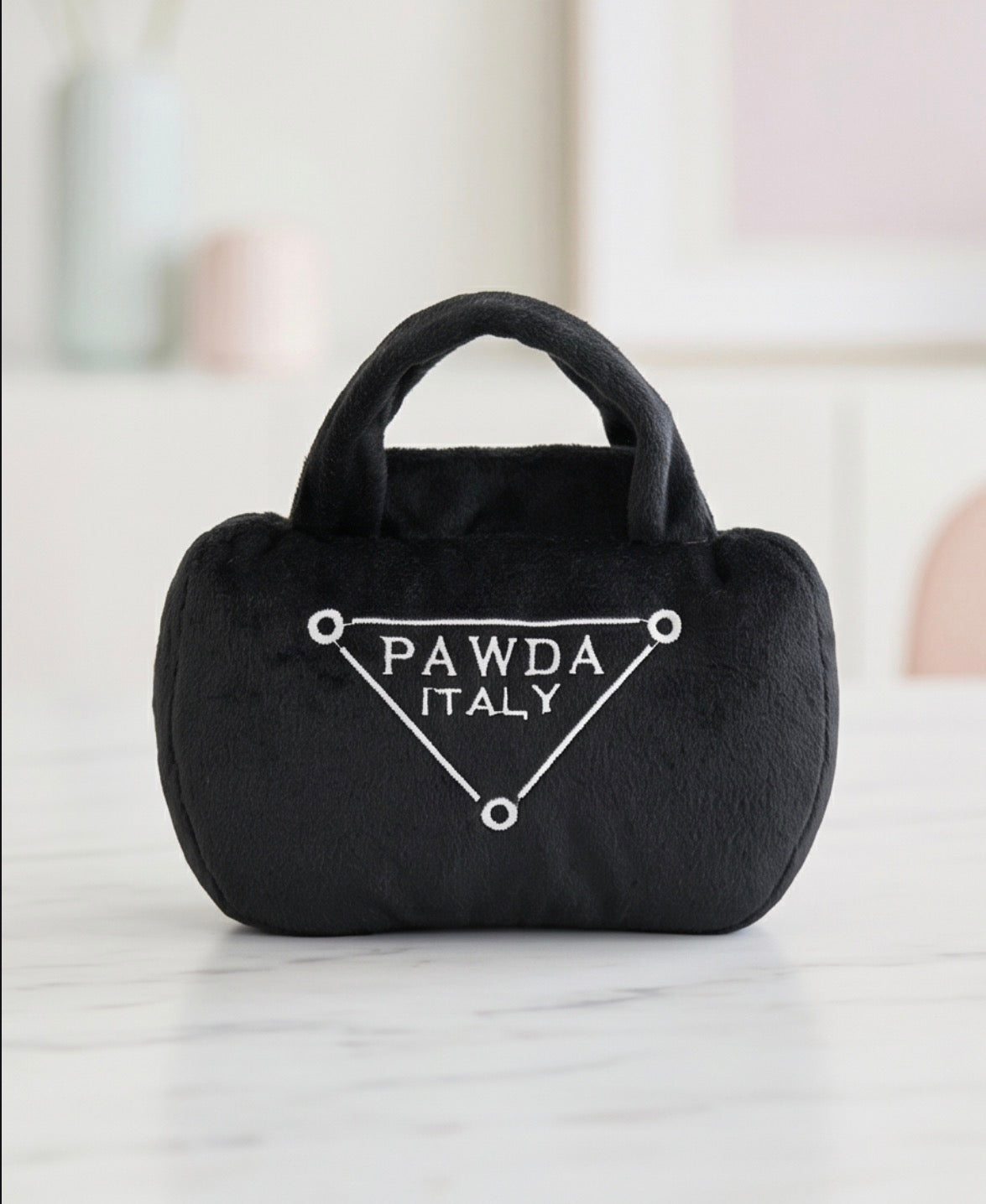 Haute Diggity Dog Pawda Handbag Plush Dog Toy