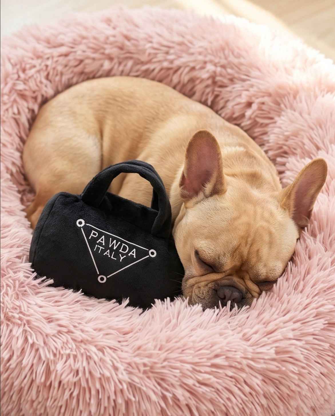 Haute Diggity Dog Pawda Handbag Plush Dog Toy