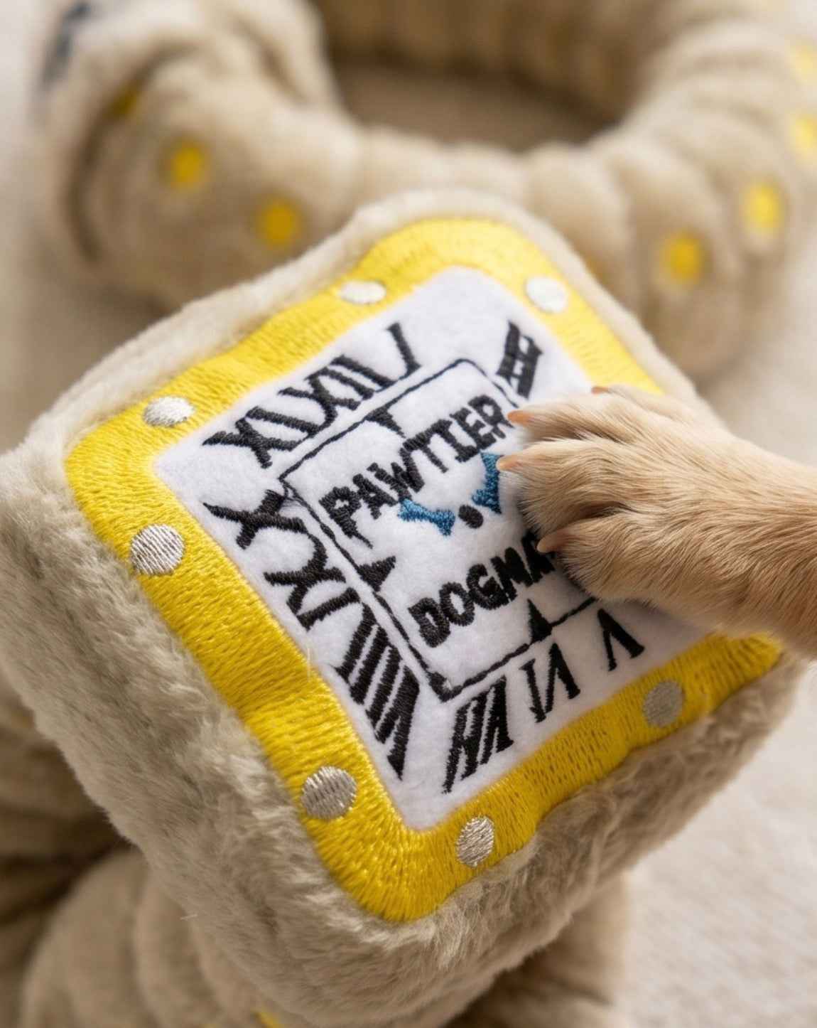 Haute Diggity Dog Pawtier Watch Plush Dog Toy