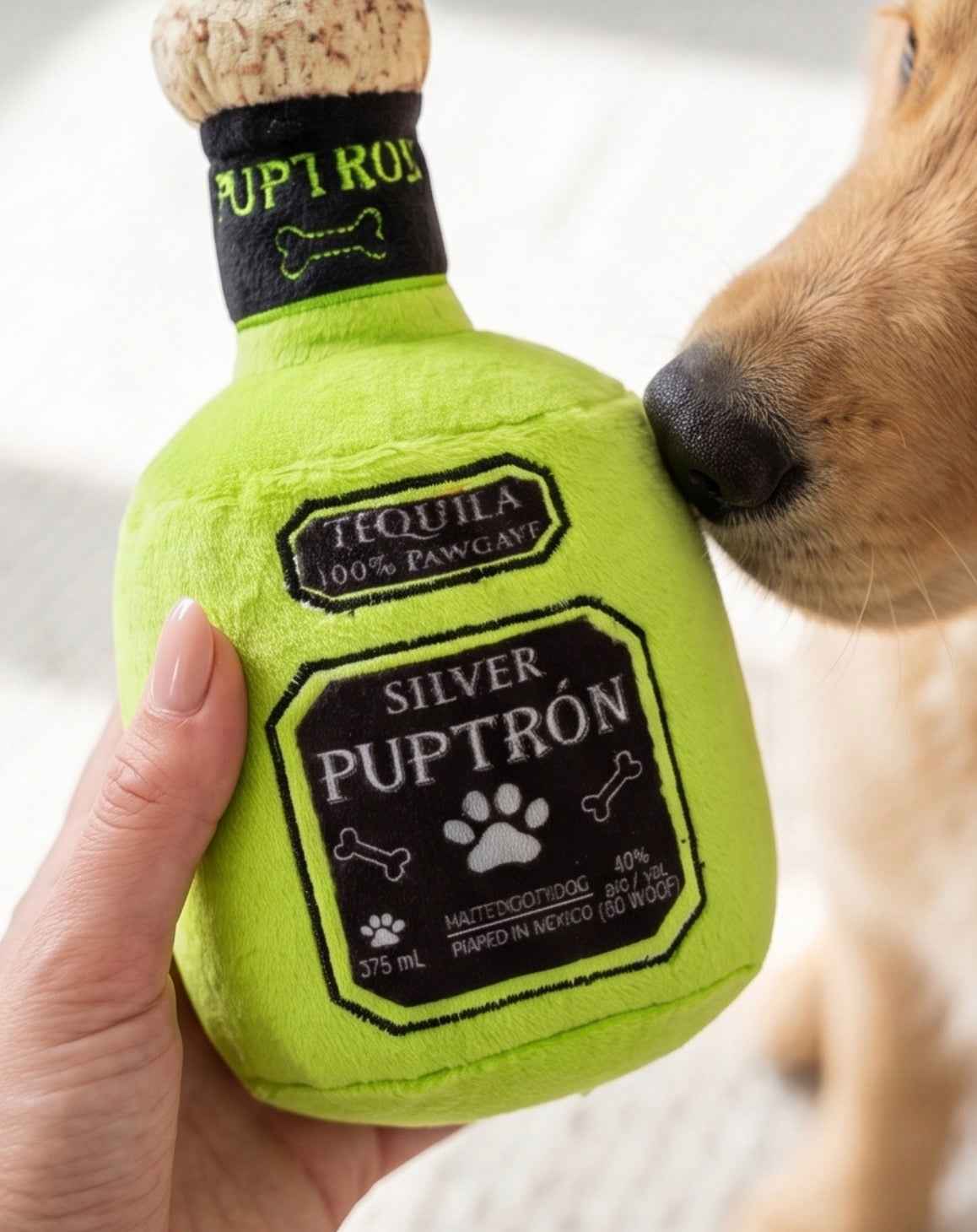 Haute Diggity Dog Puptron Tequila Plush Dog Toy