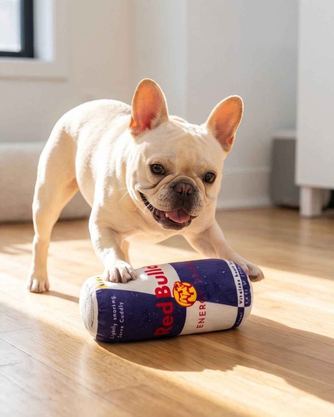 Haute Diggity Dog Red Bull Dog Energy Drink Plush Dog Toy