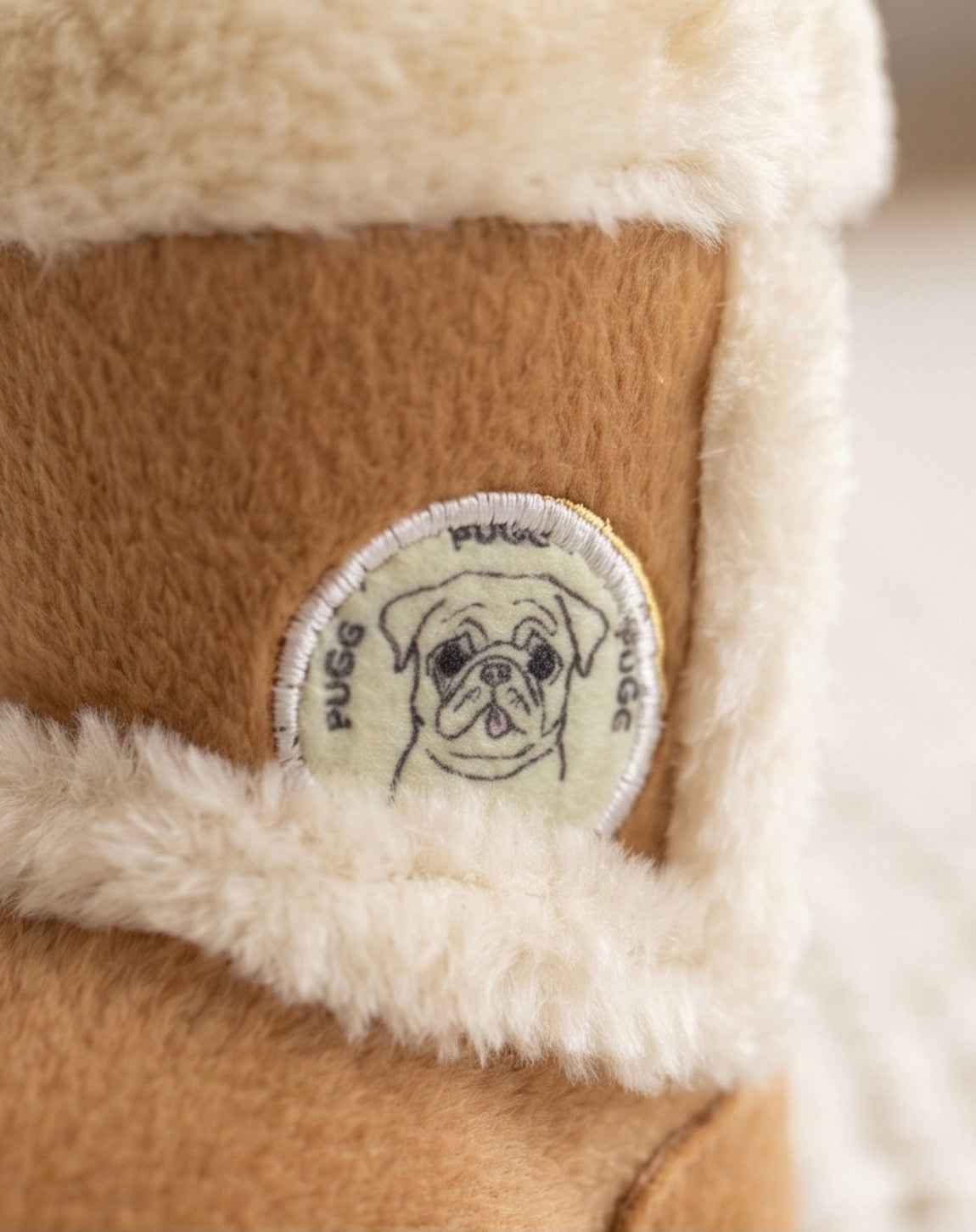 Haute Diggity Dog Pugg Boot Plush Dog Toy