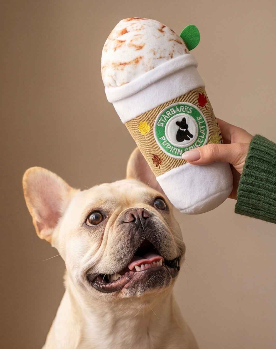 Haute Diggity Dog Starbarks Pupkin Spice Latte Plush Dog Toy