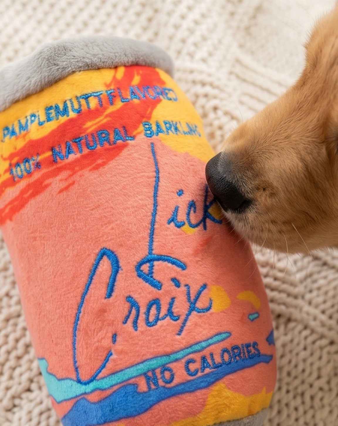 Haute Diggity Dog LickCroix Pamplemutt Barkling Water Plush Dog Toy