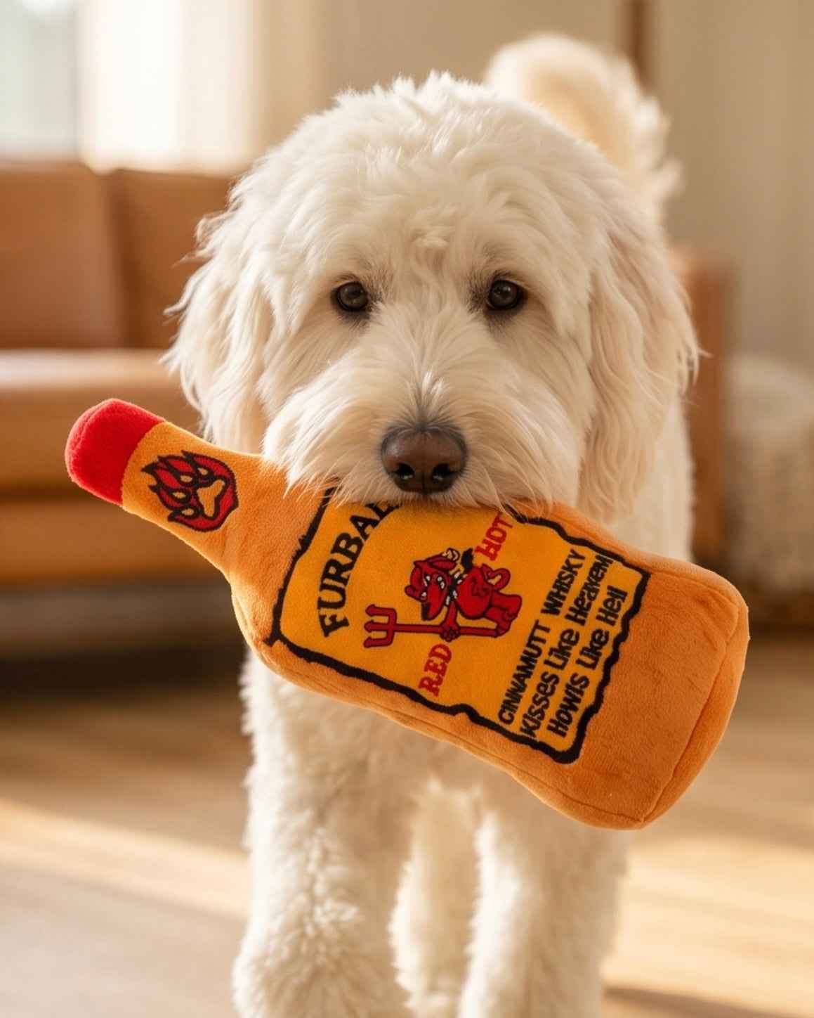 Haute Diggity Dog Furball Plush Dog Toy