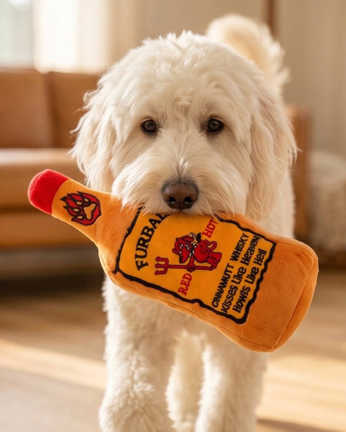 Haute Diggity Dog Furball Plush Dog Toy