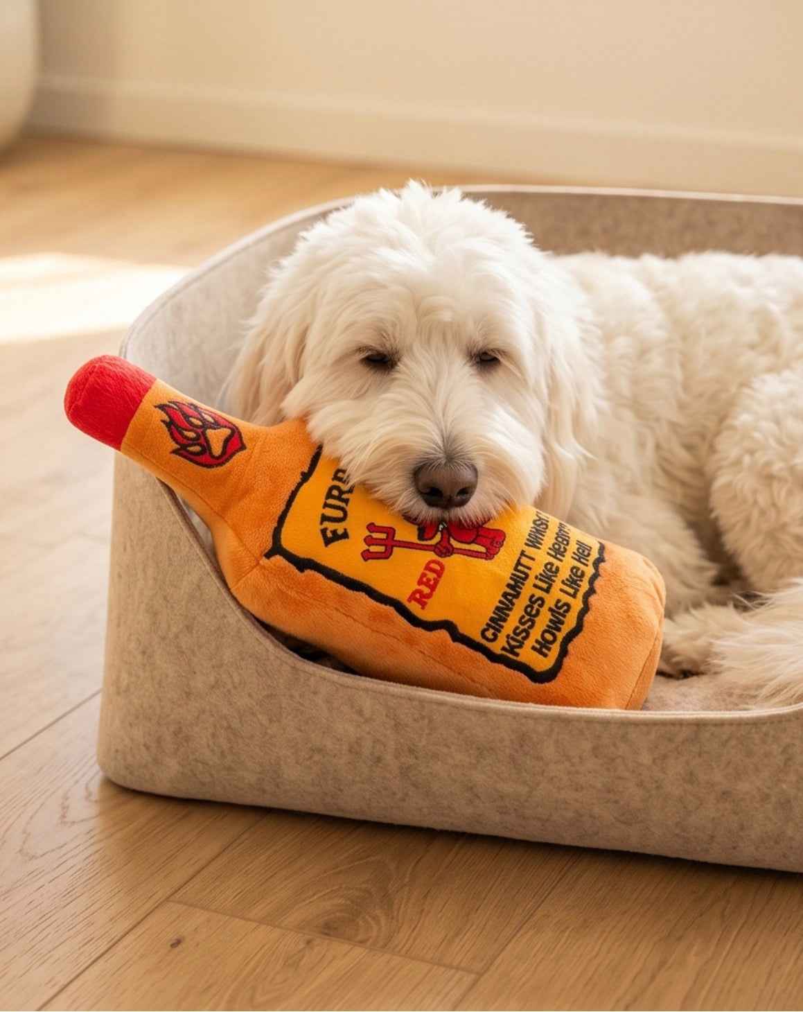 Haute Diggity Dog Furball Plush Dog Toy