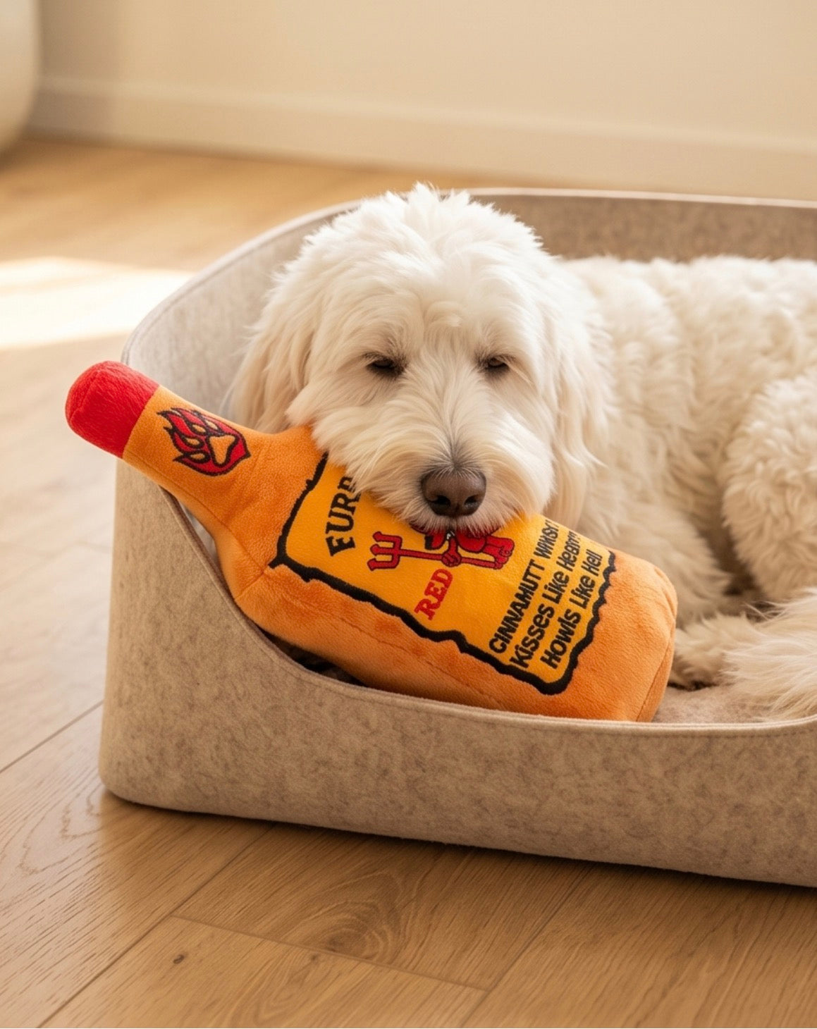 Haute Diggity Dog Furball Plush Dog Toy