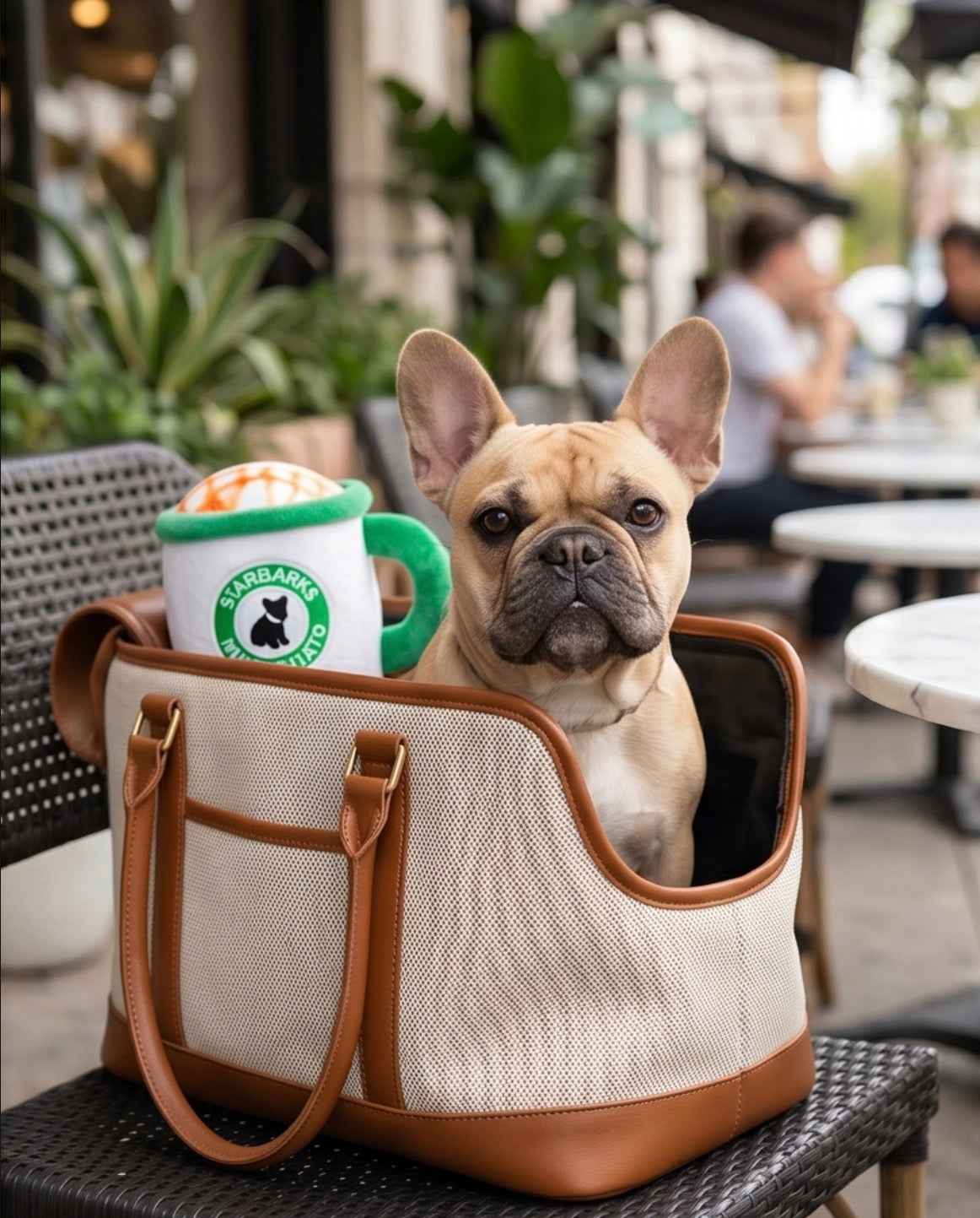 Haute Diggity Dog Starbarks Muttchiato Coffee Cup Plush Dog Toy