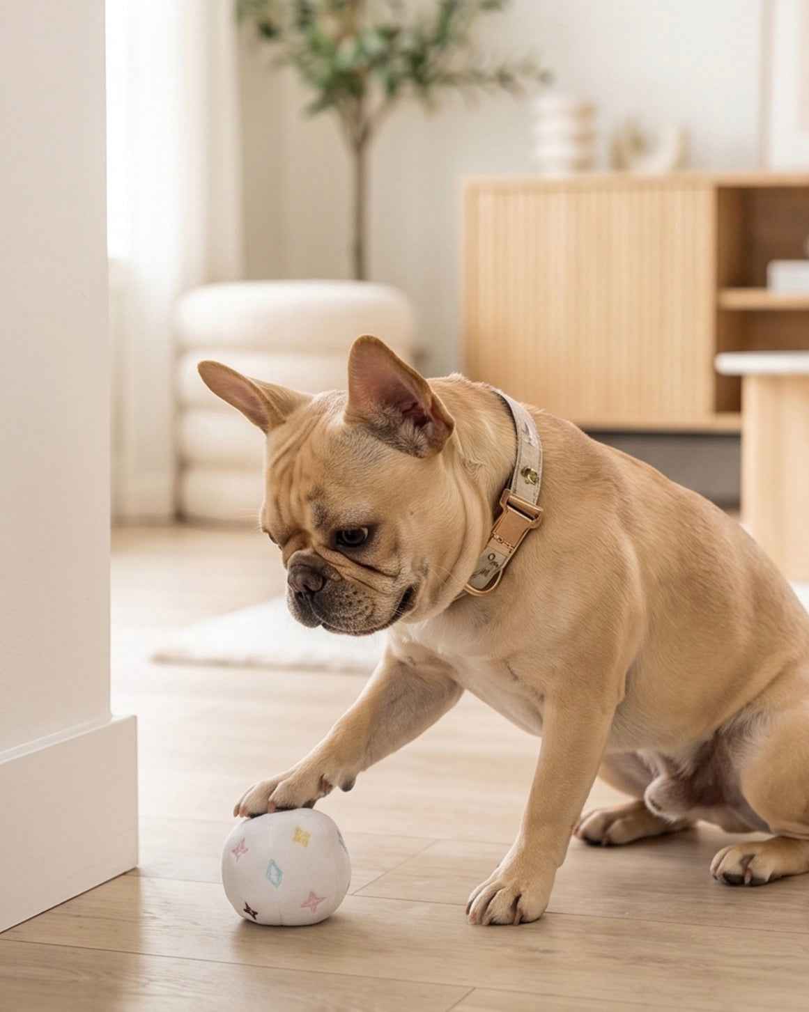 Haute Diggity Dog White Chewy Vuiton Trunk Activity House Plush Dog Toy