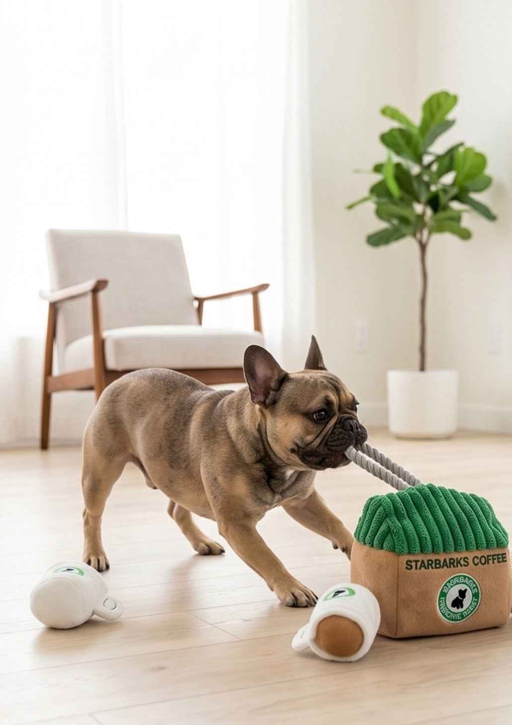 Haute Diggity Dog Starbarks Coffee House Interactive Plush Dog Toy