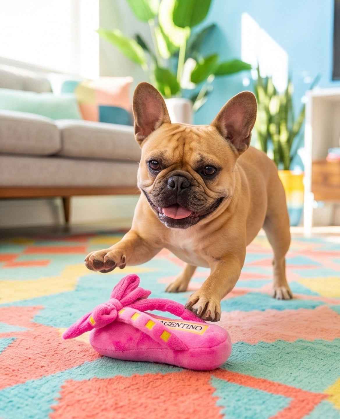 Haute Diggity Dog Wagentino Sandal Plush Dog Toy