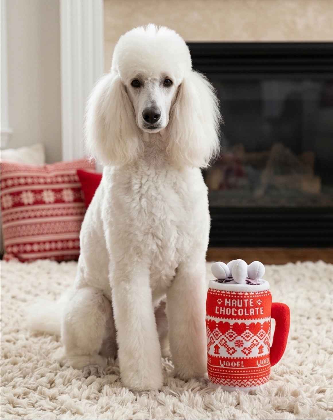 Haute Diggity Dog Haute Chocolate Holiday Christmas Plush Dog Toy