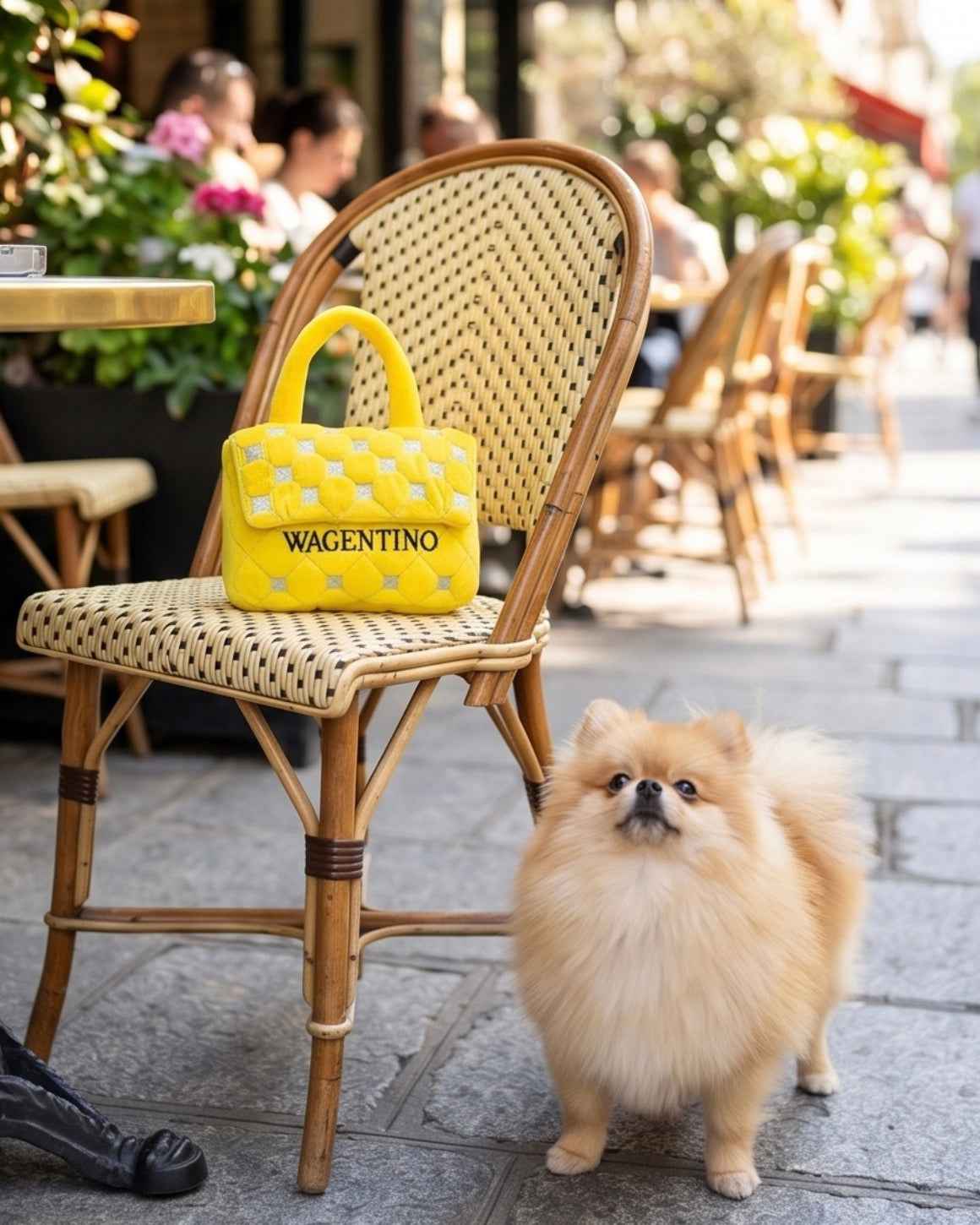 Haute Diggity Dog Wagentino Handbag Plush Dog Toy