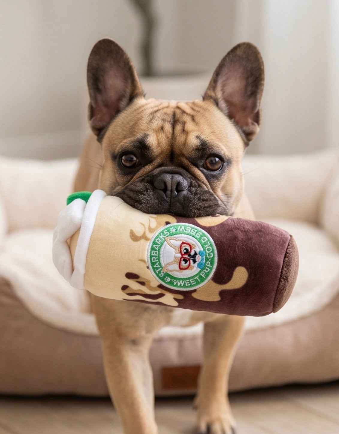 Haute Diggity Dog Starbarks Sweet Pup Cold Brew Plush Dog Toy