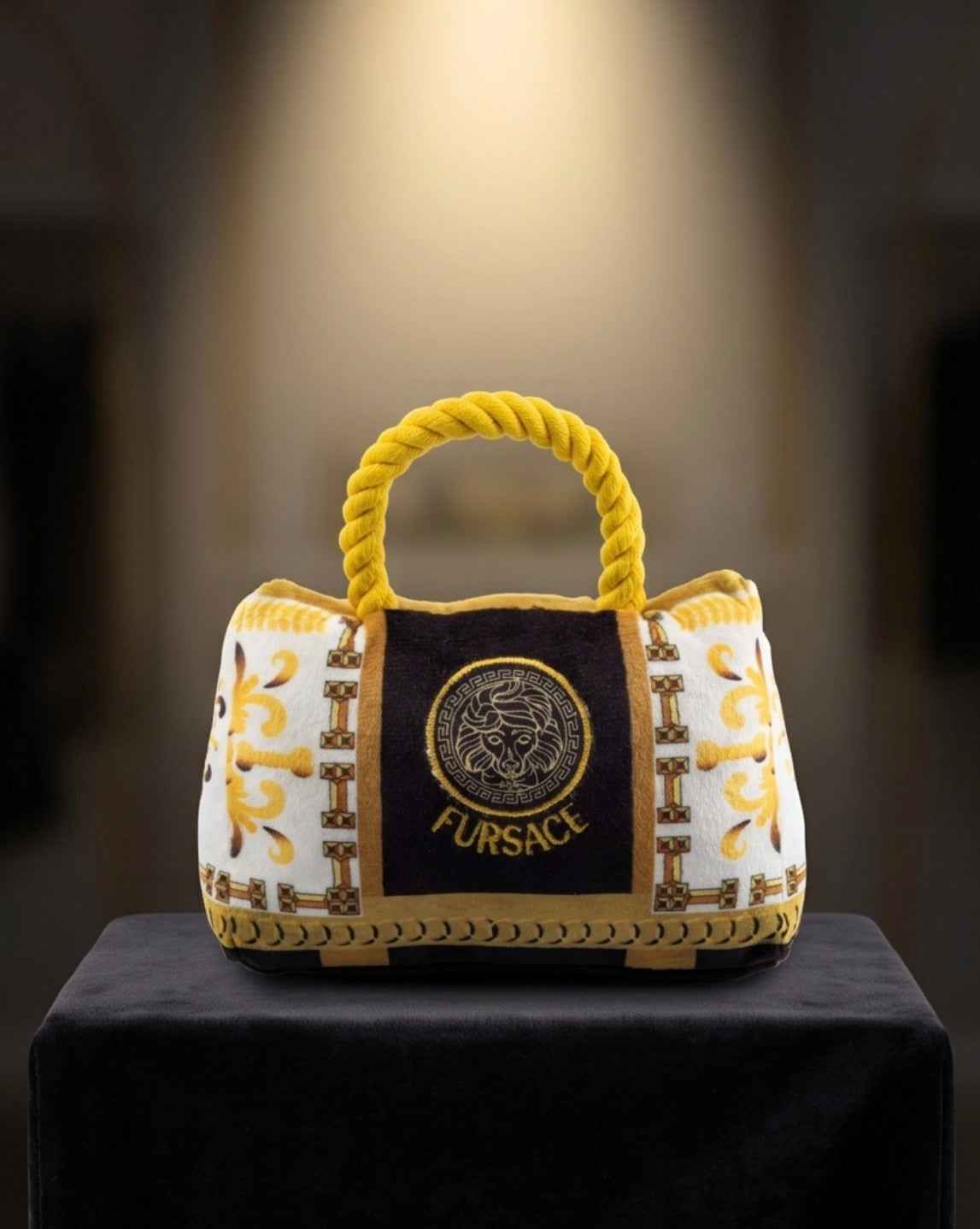 Haute Diggity Dog Fursace Handbag Plush Dog Toy