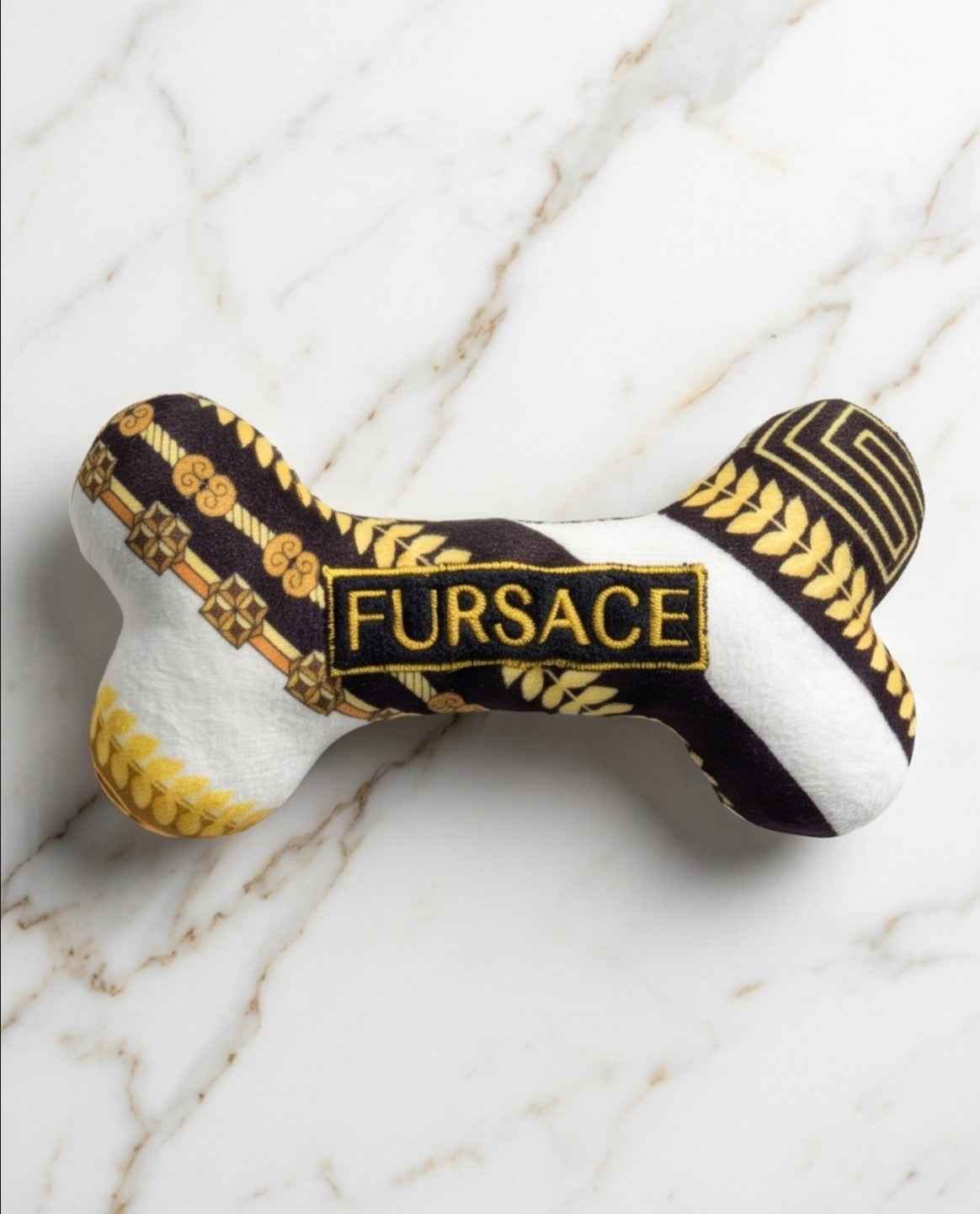 Haute Diggity Dog Fursace Bone Plush Dog Toy