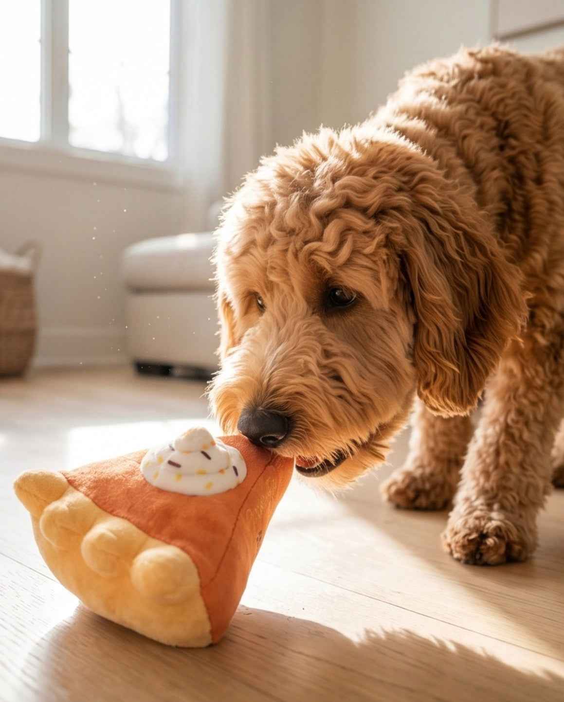 Haute Diggity Dog Pupkin Pie Slice Plush Dog Toy