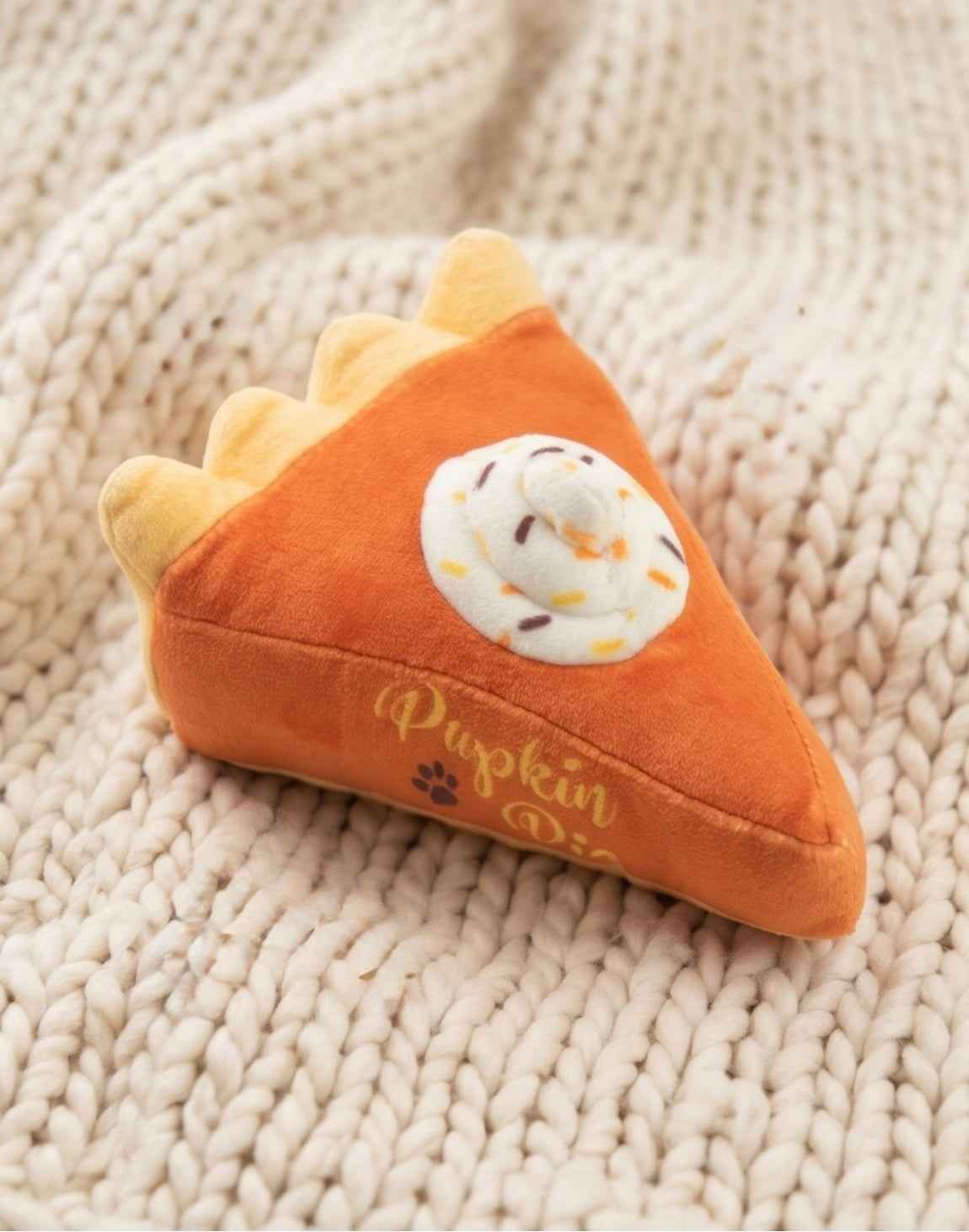 Haute Diggity Dog Pupkin Pie Slice Plush Dog Toy