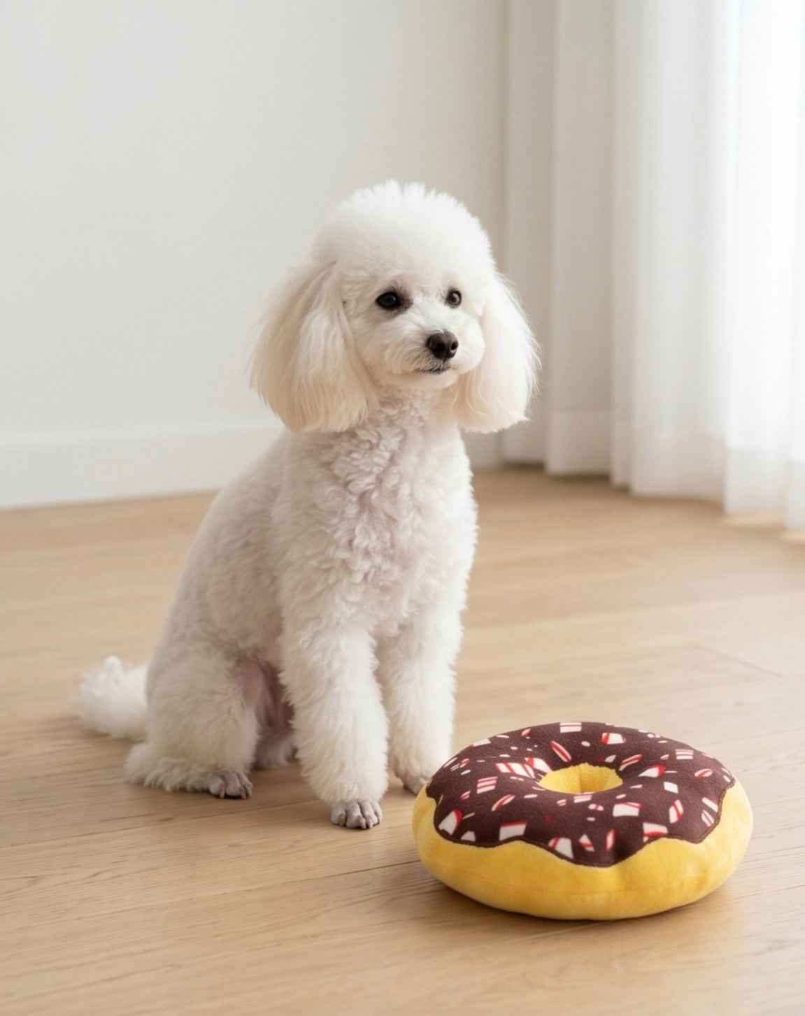 Haute Diggity Dog Puppermint Donut Holiday Christmas Plush Dog Toy