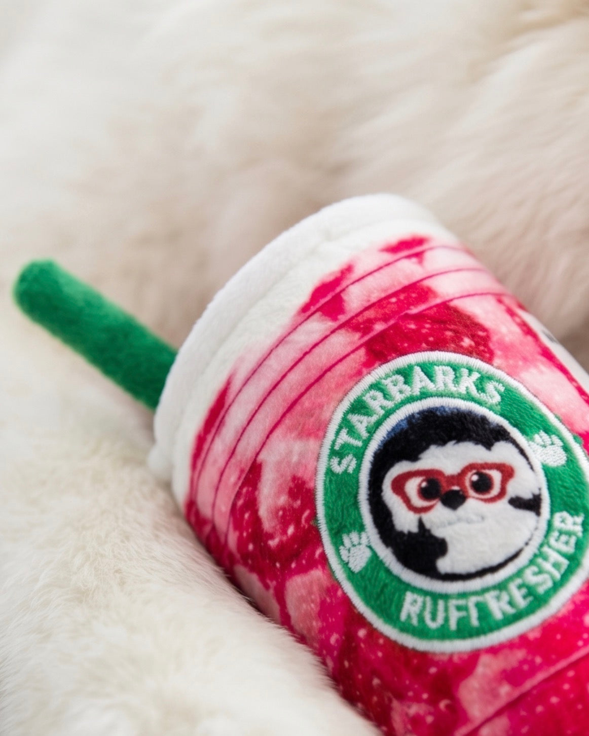 Haute Diggity Dog Starbarks Pawberry Ruffresher Plush Dog Toy