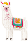 White Llama Patch