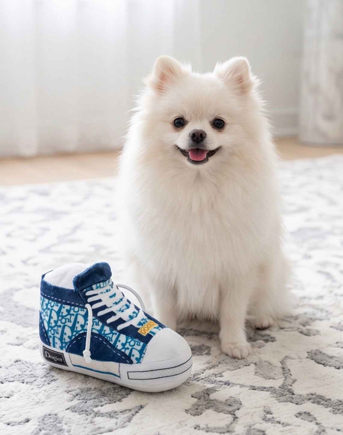 Haute Diggity Dog Dogior High-Top Tennis Shoe Plush Dog Toy