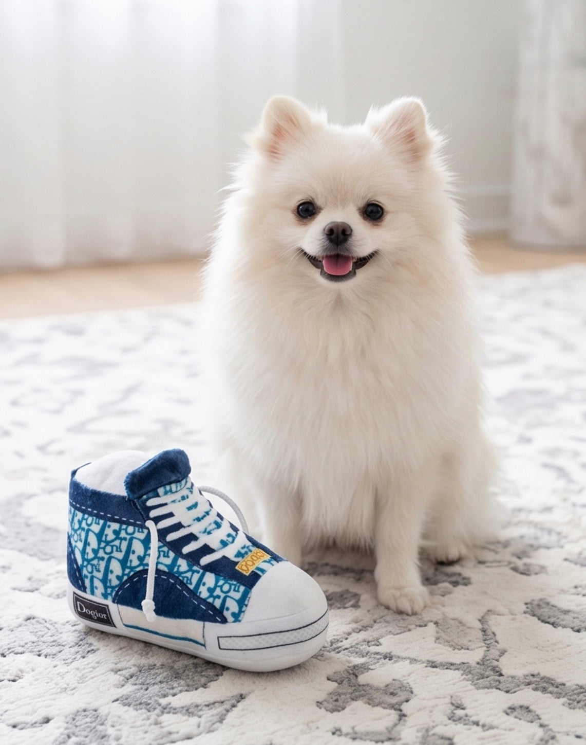 Haute Diggity Dog Dogior High-Top Tennis Shoe Plush Dog Toy