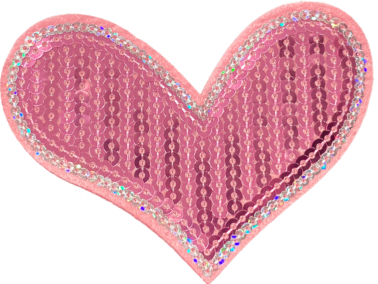 Pink Sequin Heart 1 - Patch