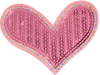 Pink Sequin Heart 1 - Patch