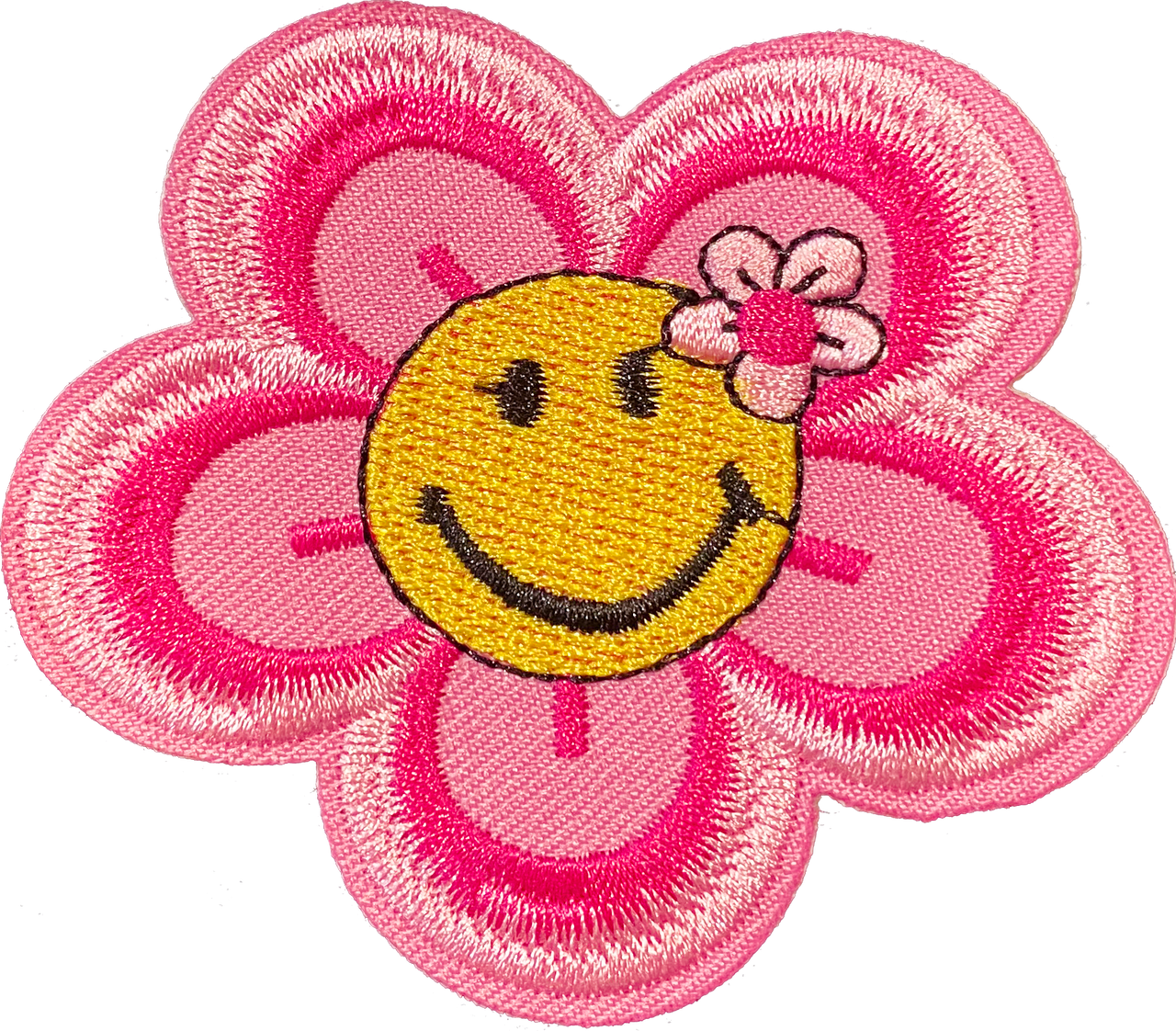 Smiley Face Flower 1 Patch