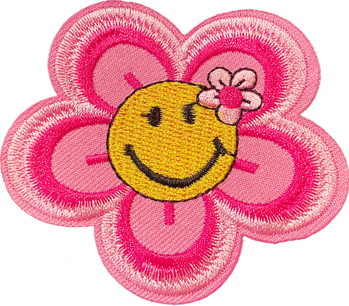 Smiley Face Flower 1 Patch