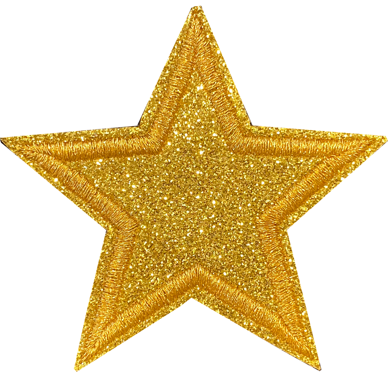 Gold Glitter Star Patch