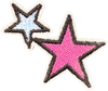 Pink & Blue Stars Patch