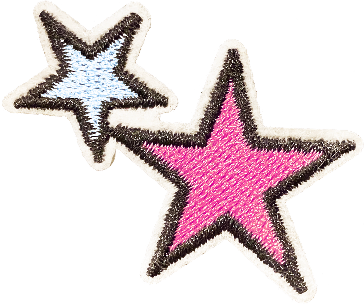 Pink & Blue Stars Patch