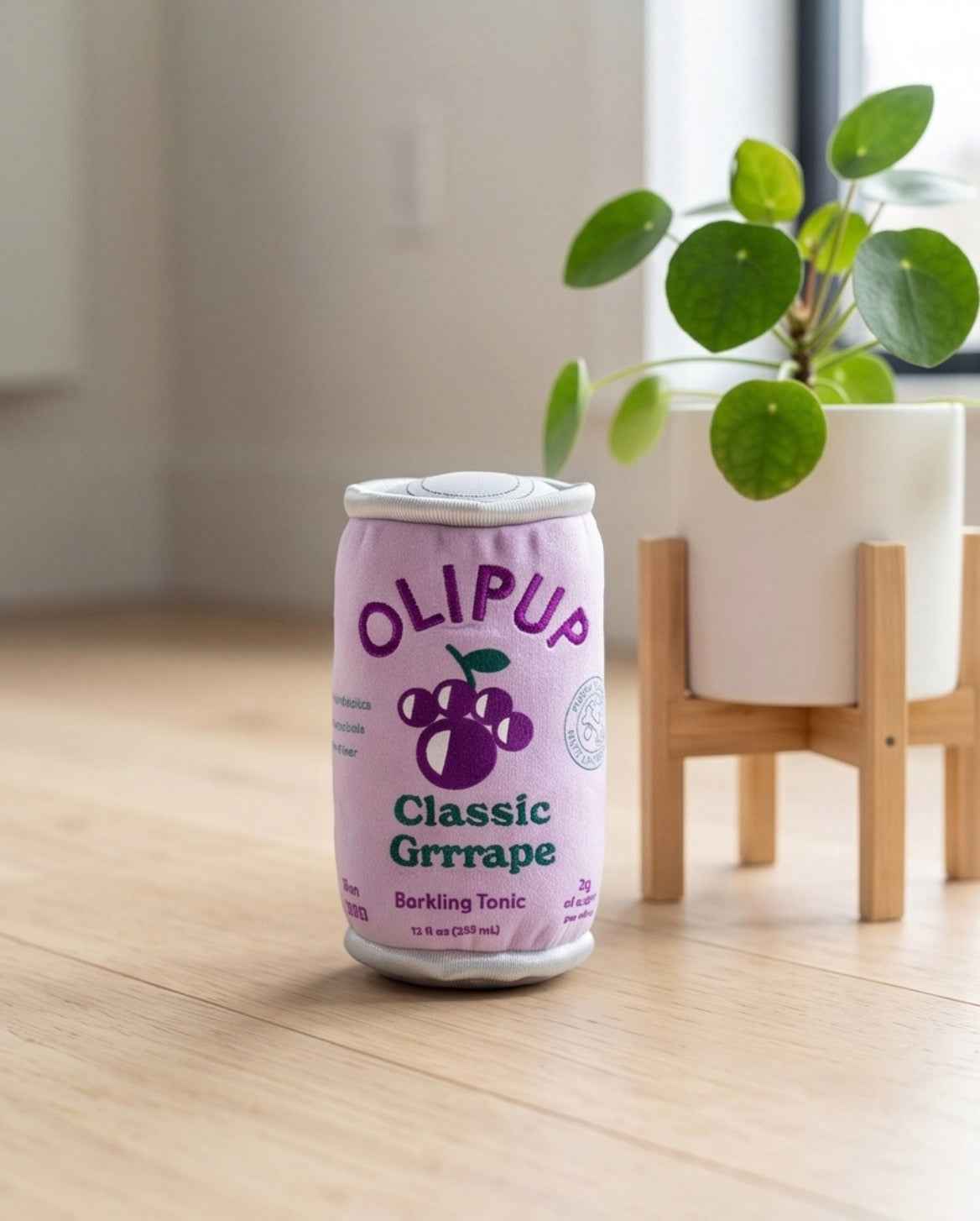 Haute Diggity Dog Olipup - Grrrape Plush Dog Toy