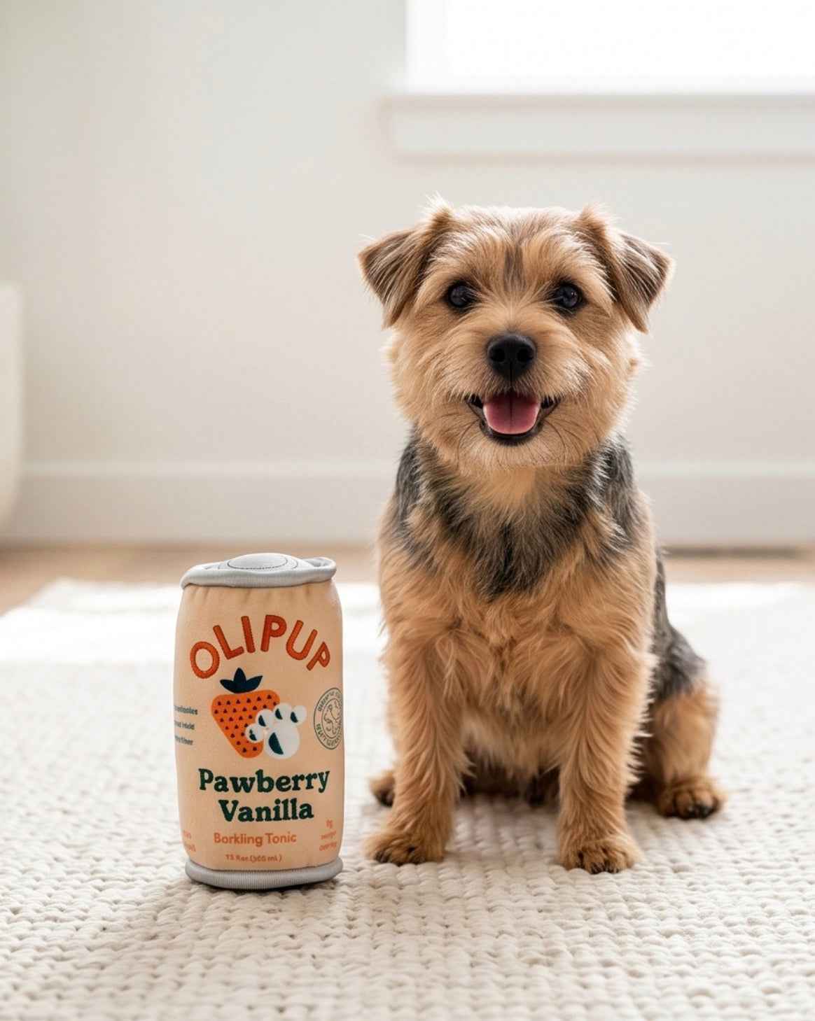 Haute Diggity Dog Olipup - Pawberry Vanilla Plush Dog Toy