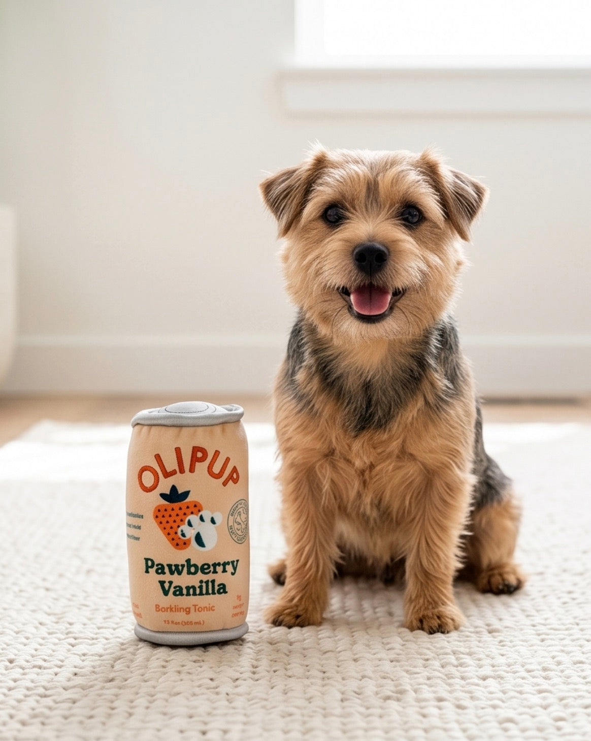 Haute Diggity Dog Olipup - Pawberry Vanilla Plush Dog Toy