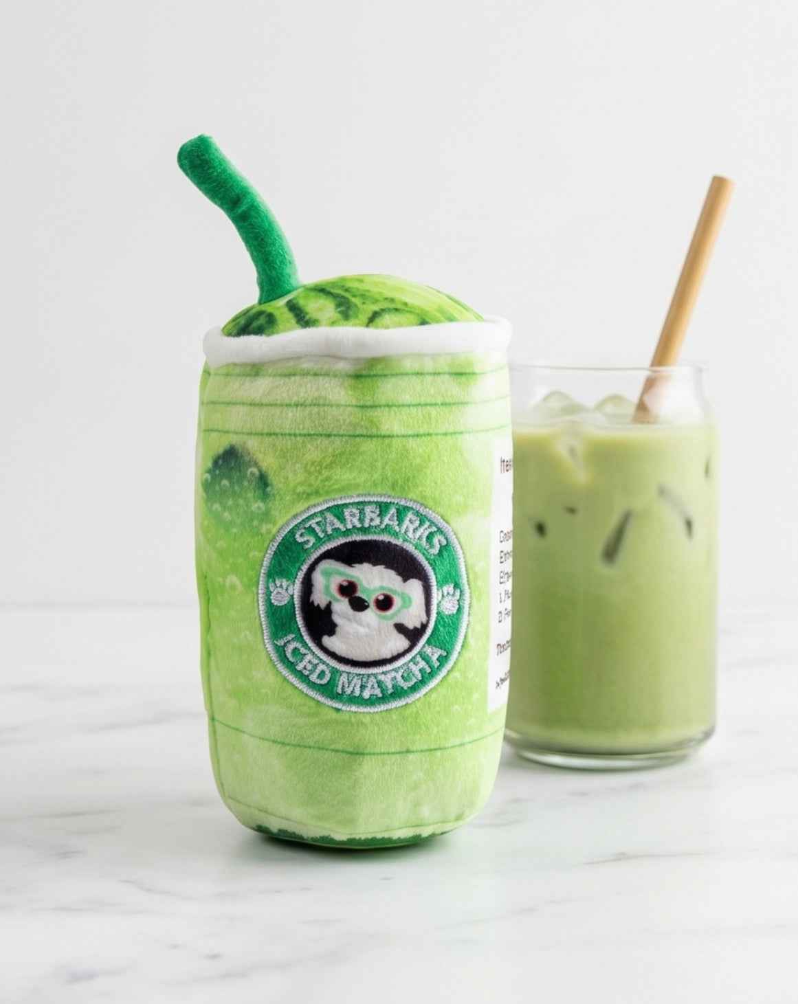 Haute Diggity Dog Starbarks Iced Matcha Plush Dog Toy